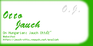 otto jauch business card